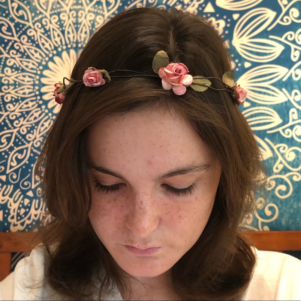 Rose flower crown